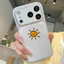 Ốp lưng iPhone Họa tiết da mạ họa tiết mặt trời iPhone 17 16 15 14 13 12 11 Pro Max Plus Max
