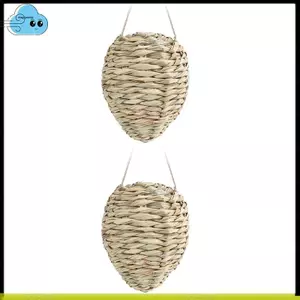 Tổ ong dệt 2 gói, giả, trang trí treo ngoài trời cho sân vườn