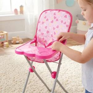Đồ chơi búp bê cho bé Ghế cao cho búp bê Chơi ghế cao Đồ nội thất thu nhỏ Babydoll Ăn khxinggao