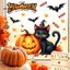 Linh hồn| Bền Trang Trí Halloween Tĩnh Kính Dán Cửa Sổ Halloween Clings Dán Dễ Thương Ma Mèo Đen Bí Ngô Đề Can Chống Thấm Nước Cho Trong Nhà Ngoài Trời Cho Ngày Lễ