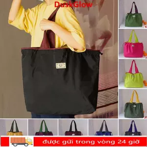 Túi mua sắm siêu thị DUSKGLOW Túi mua sắm chống thấm nước có thể gập lại Thân thiện với môi trường Túi tạp hóa du lịch tái sử dụng