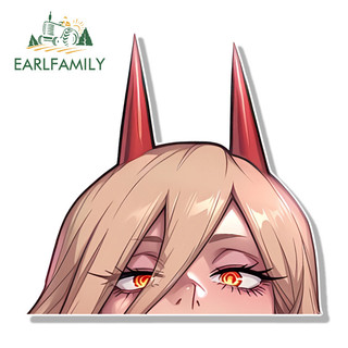 EARLFAMILY Máy Cưa Xích Người Điện Fanart Xe Dán Chống Thấm Nước Campervan Ván Lướt Sóng Cản Windows Laptop Vinyl Decal Tắc Xước Kiểu Dáng Xe