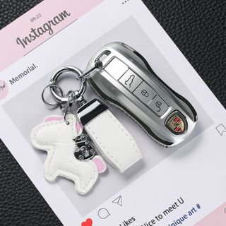 Vỏ chìa khóa xe Porsche TPU Diamond Thích hợp cho cayenne / Palamela / macan / Maca / 718 / cayenne / taycan / 911