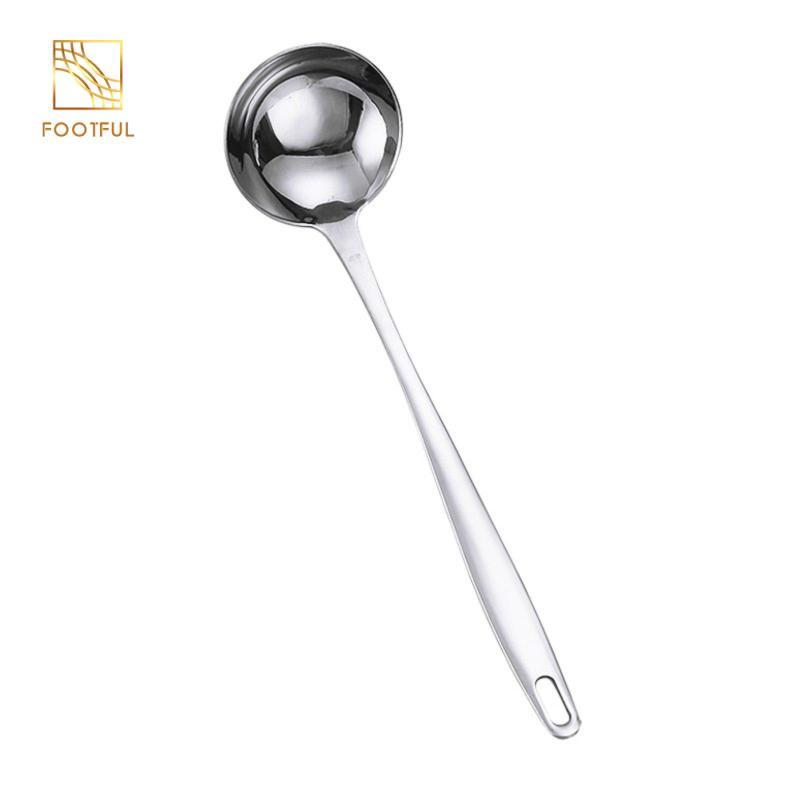 Muỗng Lẩu Chất Lượng Nồi Súp Inox Có Tay Cầm Gỗ Đồ Dùng Nhà Bếp Dùng Cho Gia Đình Và Nhà Hàng Sử Dụng