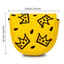 Golf Club Cap Cover Cheese Crown Putter Cover Nam Châm Đóng PU Chống Thấm Nước Đầu Bảo Vệ