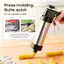 Bộ ép bánh quy bằng thép không gỉ Khuôn ép bánh quy với 13 đĩa 8 đầu ống Khuôn ép bột cho nhà bếp Cửa hàng nướng bánhidaevn