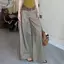 Mùa hè Thiết kế phong cách mới Cảm giác Quần ống rộng thời trang Niche Low-Waist Slimer Look Loose Casual Checkers