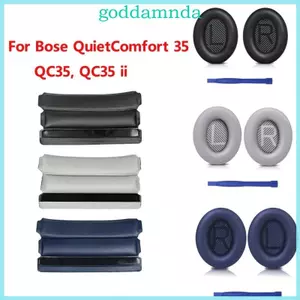 Miếng đệm tai xốp sang trọng GODD Băng đô cho tai nghe QC35 QC35ii Earmuff Earcups