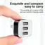 Bộ mở rộng sạc USB trên ô tô Nhíp 2.0 Bộ chia USB mở rộng 3 cổng có đèn báo Cắm và chạy 3 trong 1 cho điện thoại thông minh Hub VN