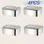 TRTR 4 Chiếc Thép Không Gỉ Chống Rò Rỉ Staable Hộp Đựng Thực Phẩm Có Thể Tái Sử Dụng Thiên Tính Hộp Kín Hơi Cho Nhà Bếp Bát Ăn Bữa Ăn Chuẩn Bị Dã Ngoại VN