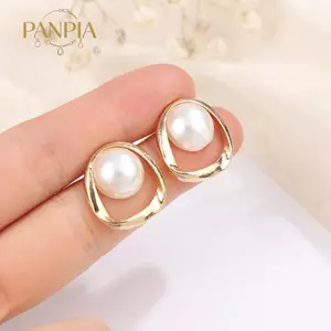 PNPIA- 1 Đôi Bông Tai Ngọc Trai Nữ Không Đều Trang Sức Bông Tai Thời Trang Hàn Quốc Tinh Tế Ngọc Trai Người Phụ Nữ Bông Tai Ngọc Trai Thanh Lịch Bông Tai Ngọc Trai