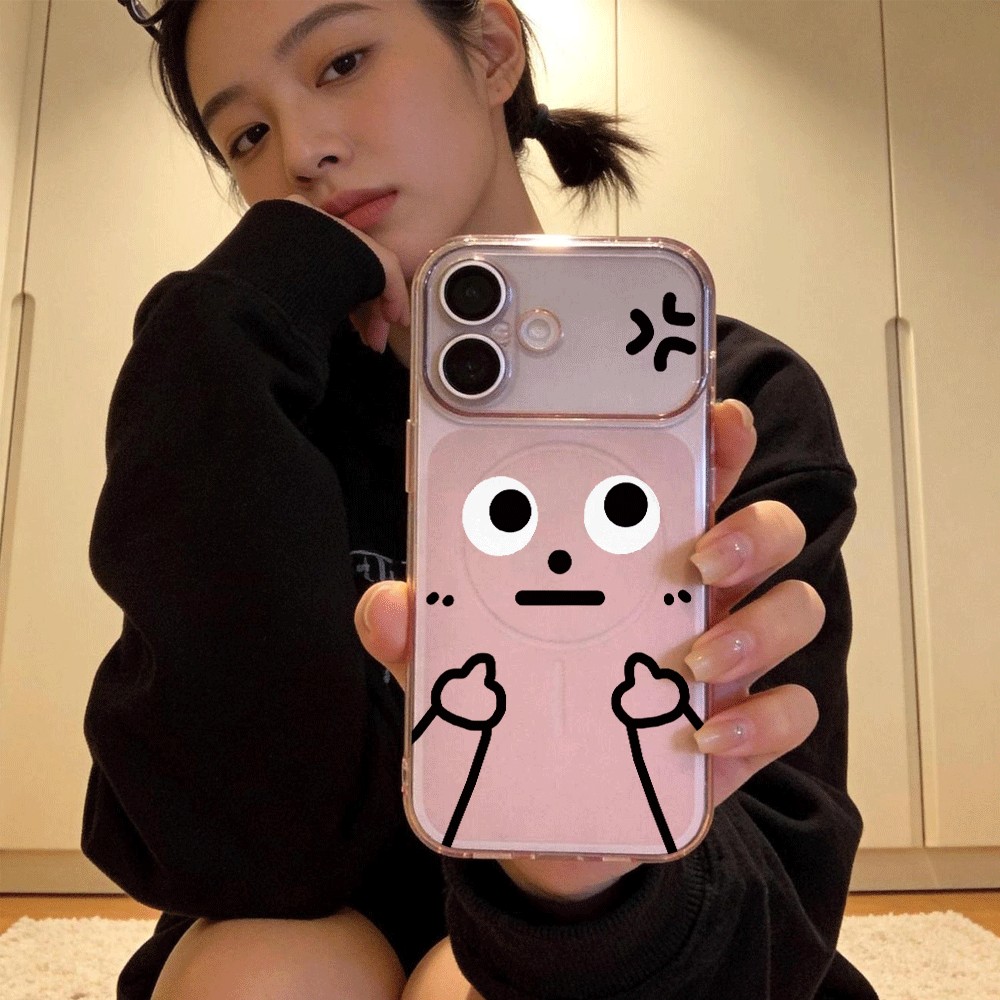 Biểu hiện tức giận iPhone171615p trường hợp điện thoại xuyên thấu 1312dễ thương 11 ý tưởn