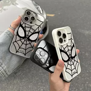 Ốp lưng iPhone 16/15/14/13 Người Nhện Trắng Phong Cách Thanh Lịch Tinh Tế Chống Sốc