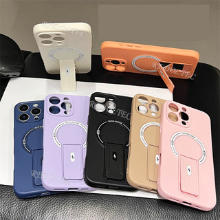 Ốp điện thoại OPPO Reno 15 15Pro 15 Pro Max 5G Thời trang mới Vỏ điện thoại chân đế vô hình từ tính OPPO Reno15 Pro Reno 15 ProMax Vỏ mềm mờ Sạc không dây Vỏ chống vân tay