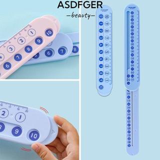 Thước phân giải toán học ASDFGER, Thước trừ di động màu hồng / xanh, Trình diễn giảng dạy chất lượng cao trong vòng 20 thước cộng bằng nhựa Đồ dùng học tập