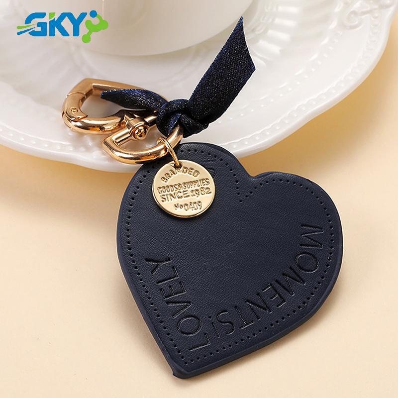 GKY Nữ Móc Khóa Da Trái Tim, Thời Trang, Móc Xe/Nhà/Túi, Charm Mặt Dây, Quà Tặng