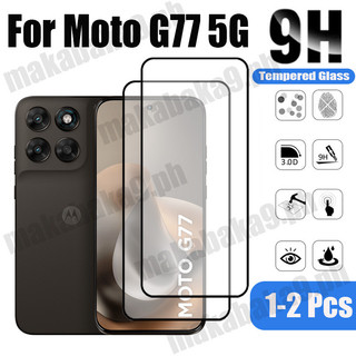 1-2 Chiếc Moto G77 Kính Cường Lực Bảo Vệ Màn Hình Cho Motorola G Max G06 G56 G75 G35 G15 4G 5G 9D Kính Bảo Vệ Phim