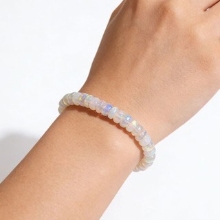 1 Vòng Tay Dây Đàn Hồi Cho Nữ Với Opal Vòng Trơn Garnet Mã Não Và Hạt Mắt Hổ