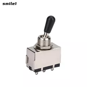 NHỎ ​Công tắc bật tắt 3 chiều​, Công tắc chọn​ Chuyển đổi công tắc chọn đàn Guitar 3 chiều, linh kiện thay thế​ Đầu đen​ Công tắc đàn guitar điện kèm theo cho đàn guitar điện