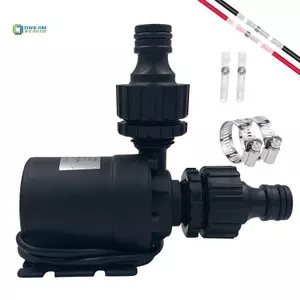 Máy bơm nước áp suất cao năng lượng mặt trời DC12V / 24V Lift 5M 800L / H Máy bơm nước bể cá chìm động cơ không chổi than Qui Break Joint mới