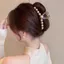 Ngọc Trai Đức Quá Khổ Cá Mập Kẹp Pháp Retro Lấy Kẹp Sau Mũ Đội Đầu Tính Khí Kết Cấu Kẹp Tóc WHTJ
