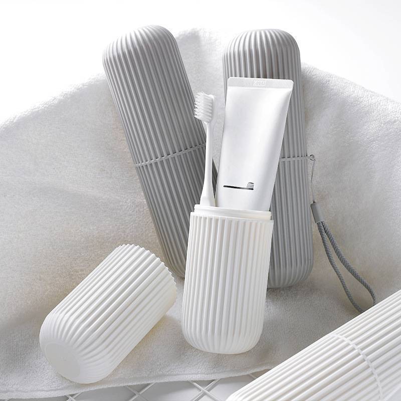 Cốc nước súc miệng du lịch NS, Hộp đựng bàn chải đánh răng và kem đánh răng, Cốc đánh răng di động du lịch, Bộ vệ sinh du lịch NS