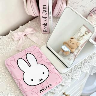 Gương gấp thỏ Miffy hồng dễ thương, gương trang điểm bỏ túi