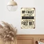 CIFbuy Retro Trích Dẫn Nghệ Thuật Treo Tường, Dấu Hiệu Kim Loại Đen Trắng Mộc Mạc, Bức Tranh Tường Ngoài Trời Bền Đẹp Trang Trí Nhà