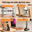 Giá đỡ điện thoại du lịch có thể gập lại, dễ mang theo, chất liệu hợp kim nhôm, xoay 360°, kẹp điện thoại đa chức năng