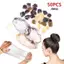 HFSHY 50 Chiếc Lưới Tóc Co Giãn Gói Lưới Vô Hình Để Cố Định Bun Nhẹ Cho Nhân Viên Deli Làm Bánh Giáo Viên Khiêu Vũ VN
