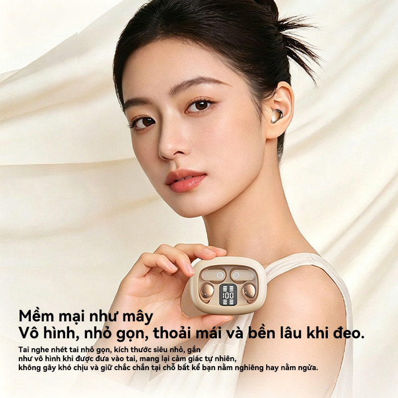 [Hàng Cao Cấp] 2026 Mới - Tai Nghe Bluetooth Không Dây Nhét Tai, màn hình hiển thị pin kỹ thuật số ，Bền Bỉ, Bảo Hành 12 Tháng, Tương Thích iPhone & Android