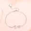 FANCIME "Into You" Paved CZ Stone Wave Bar Vòng tay bạc Sterling