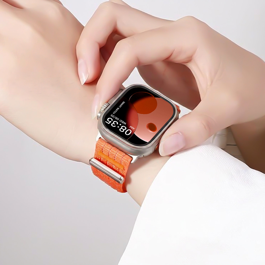 Dây đeo thể thao Nylon cho Apple Watch Series11 / 10 46mm 42mm Ultra3 / 2 / 1 49mm 9 8 7 6 Se3 44mm 41mm 45mm 40mm