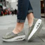 Thể Thao Mới Thoải Mái Dệt Giày Nữ Phiên Bản Hàn Quốc Đệm Không Khí Rocking Giày Slip-On Cũ Bắc Kinh Giày Vải Nhẹ