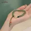 AqToCna Đào Hoa Ngọc Vòng Tay Dành Cho Nữ Cô Gái Thời Trang Trung Quốc Cổ Mã Não Đỏ Hạt Charm Vòng Tay Dệt Tay Dây Trang Sức Quà Tặng AqToCna