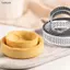 Luckyew 5 Chiếc Tròn Thép Không Gỉ Tart Nhẫn Chịu Nhiệt Đục Lỗ Khuôn DIY Mousse Trái Cây Bánh Tartlet Donut Khuôn Dụng Cụ Nhà Bếp TQ