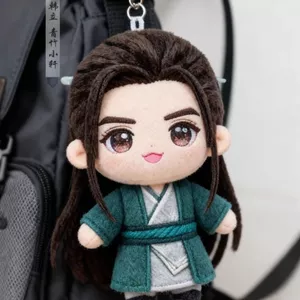 Kỷ lục về hành trình của một người tử vong đến sự bất tử Anime ngoại vi Han Li 10cm Búp bê sang trọng Plushie Đồ chơi nhồi bông Mặt dây chuyền Quà tặng sinh nhật