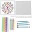 TUYỆT VỜI 20 Bộ dụng cụ vẽ tranh bằng đá DIY, Dụng cụ chấm Mandala đầu chính xác đa chức năng, Thiết kế di động Giấy nến tinh tế Sử dụng linh hoạt Bút chấm nhẹ Tranh đá