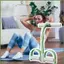 Dây tập thể dục Bàn đạp 4 ống Căng thẳng Bàn đạp có tay cầm cho thể hình Dây kéo đàn hồi Tập thể dục kouvn