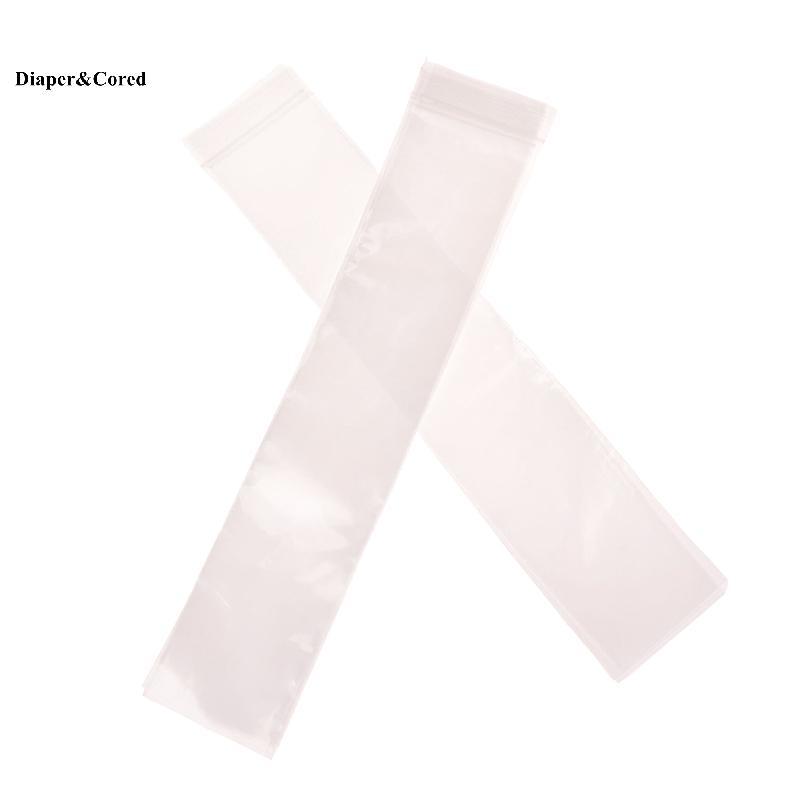 Túi khuôn kem đá DIAPER&CORED 50/100 cái, túi làm đông lớn, túi kem popsicle kín, DIY nước ép, sữa chua, smoothie kèm phễu, dụng cụ làm kem YTH