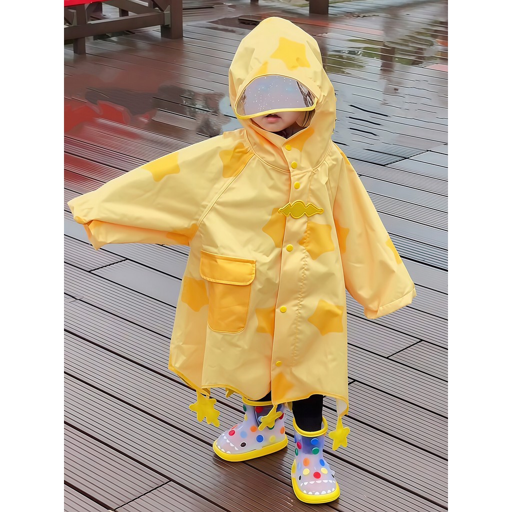 🔥Đi học áo mưa hàn quốc dễ thương thời trang Ngôi Sao Dễ Thương Poncho Trẻ Em Áo Mưa Mẫu Giáo Quần Áo Mưa Trẻ Em Bé Tiểu Học Học Mới Áo Mưa Chống Thấm Nước