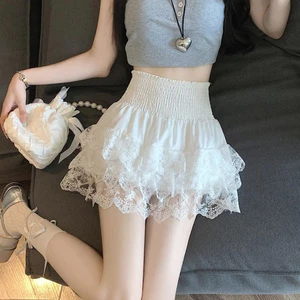 Váy chữ A ren VN, phong cách Pháp, eo cao, váy nửa mảnh, váy thông minh gầy nhỏ, thích hợp cho mùa hè.