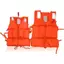 AN.MART Mới Màu Cam Người Lớn Childen Bọt Nổi Bơi Cuộc Sống Jaet Vest Có Còi Thuyền Áo Câu Cá Bơi Trôi Vest VN