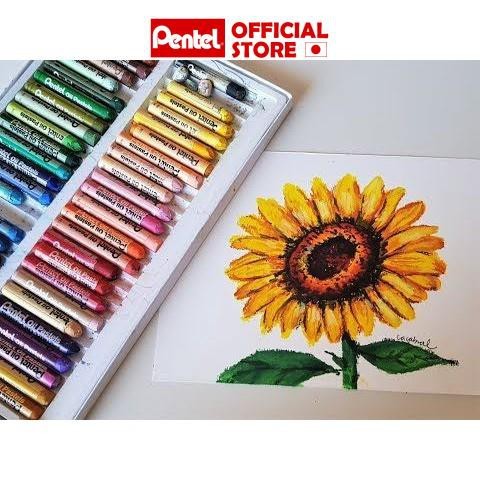 Màu sáp dầu Pentel Oil Pastel PHN 12/16/25/36/50 màu chuẩn đẹp