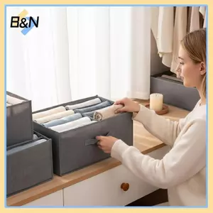 Bộ đồ lót B & N Bộ 4 ngăn kéo chia với 6 7 8 24 lưới cho Sos Bras Ties Quần lót Tủ quần áo Giải pháp lưu trữ.