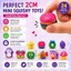Hộp mù mực Mini mềm không độc hại, Đồ chơi giảm căng thẳng hình động vật Burger Penguin đa dạng