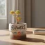 Thiết kế mộc mạc Ấm hoa gốm thô Hình dạng sáng tạo Nồi mọng nước Mini Tiết kiệm không gian cho bệ cửa sổ