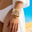 Phong Cách Bohemian Hạt Cơm Mềm Vỏ Gốm Sao Biển Nhiều Lớp Xếp Chồng Vòng Tay Bộ Bên Biển Kỳ Nghỉ Mảnh Tiện Dụng Cụ