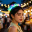 Scrunchies tóc Satin sáng và rực rỡ dành cho nữ