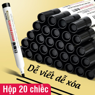 Combo 5/10/20 Bút lông bảng trắng xóa sạch không vết mực xanh đen văn phòng dễ xóa viết mượt